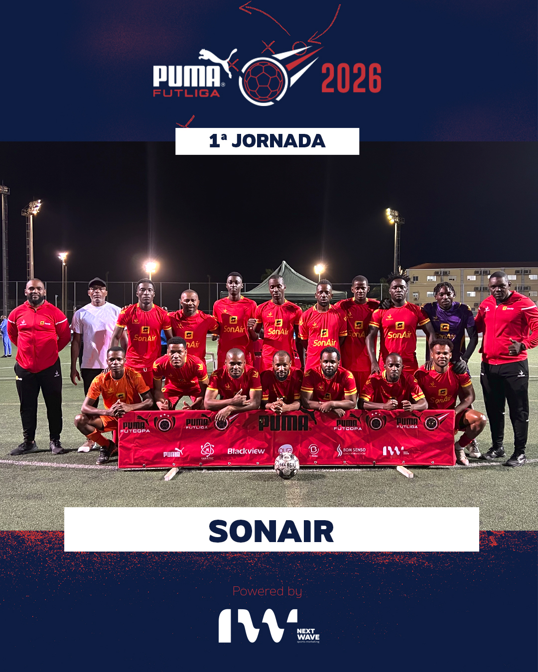 FUTLIGA 2026 | 2.º DIA DE COMPETIÇÃO

A emoção continua dentro das quatro linhas!

O segundo dia da FutLiga 2026 trouxe mais confrontos e momentos de grande competição na Academia de Futebol de Angola (AFA).